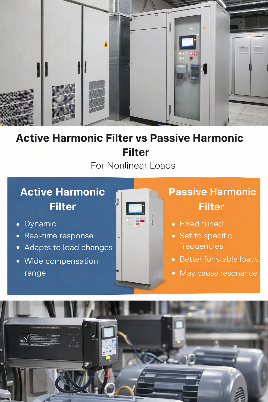 active harmonic filter in industrial power system