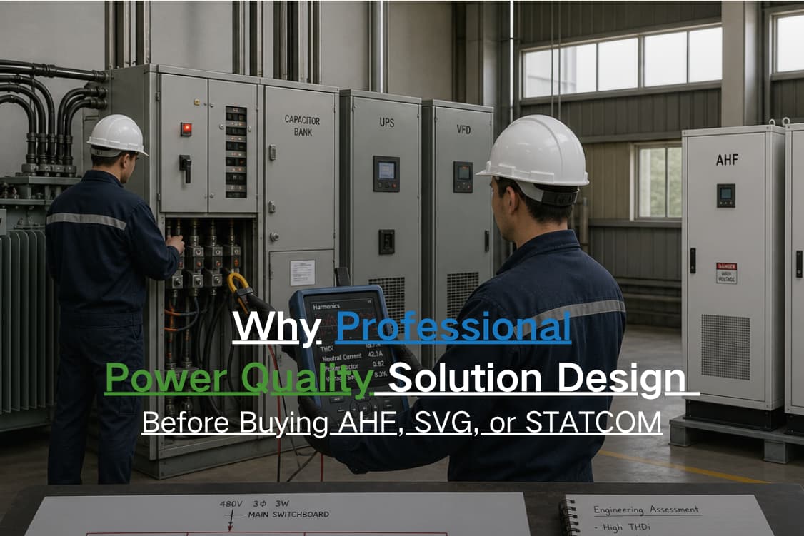 Por qué un diseño profesional de calidad de energía es clave antes de comprar AHF, SVG o STATCOM